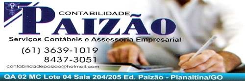 Contabilidade Paizão – Serviços Contábeis – EMPRESA – PLANALTINA – GO – BR