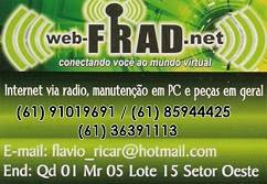 Web-FRADE.net – Internet Via Rádio – EMPRESA – PLANALTINA – GO – BR