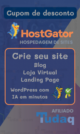 JCS1T - HostGator - Hospedagem de Site - Afiliado - Tudaq - BR - 1