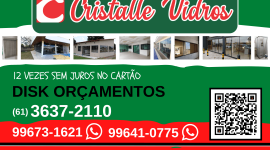Cristalle Vidros – Vidraçaria – EMPRESA – PLANALTINA – GO – BR