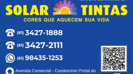Solar Tintas – Cores que aquecem sua vida – JARDIM BOTÂNICO – DF – BR